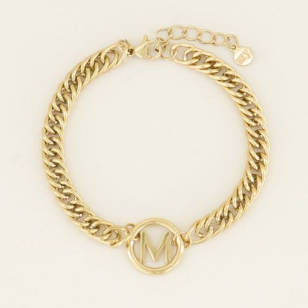 MY JEWELLERY | Armband chunky initials gold